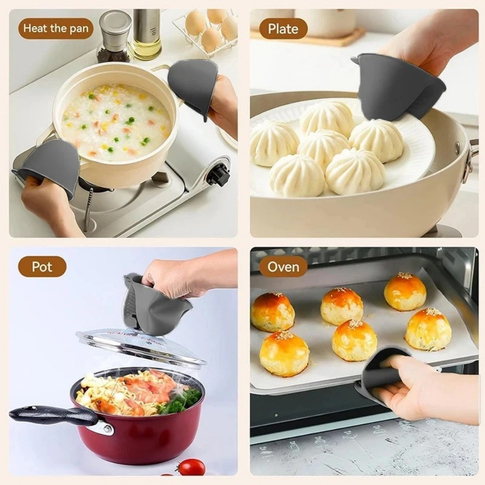 Silicone Anti-heat Gloves 2pcs - огляд і ціна Oven Mitt Silicone