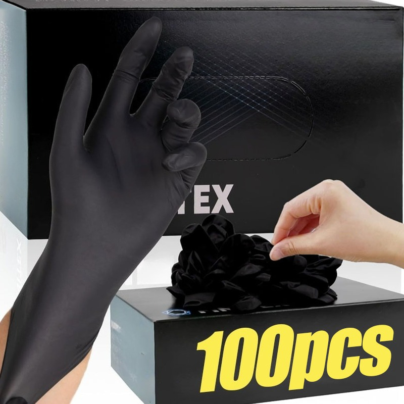 Black Disposable Gloves Unisex - огляд і ціна Latex Disposable Glove