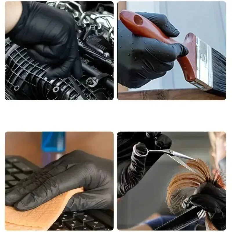 Black Disposable Gloves Unisex - огляд і ціна Latex Disposable Glove
