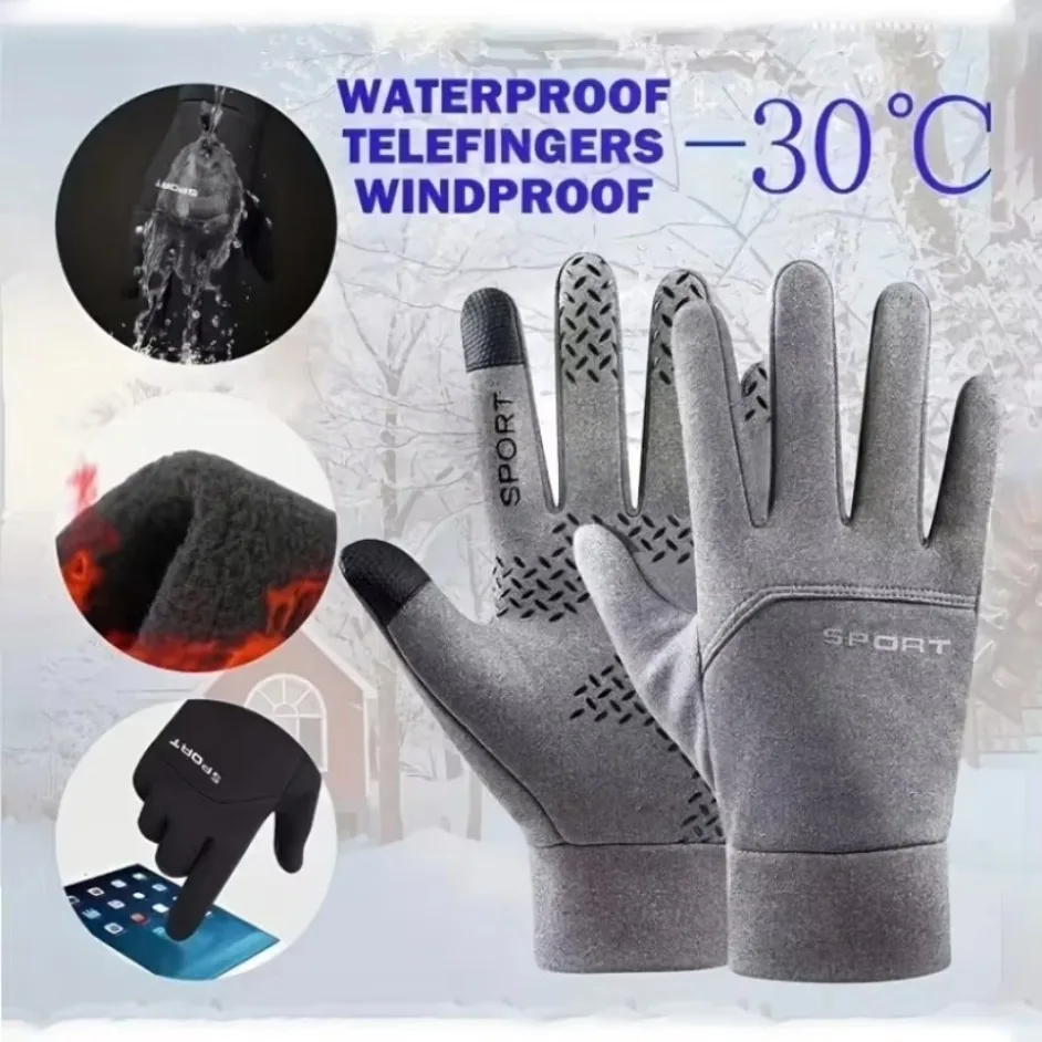 Waterproof Ski Gloves for Men  - огляд і ціна Winter Glove Insulated