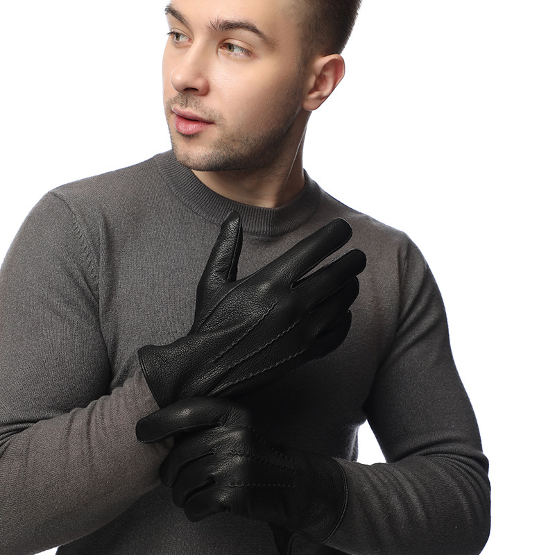 Men's faux deer leather wool-l - огляд і ціна Wool Glove Lined